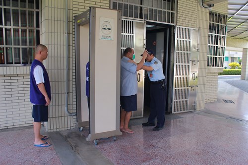 Inmates entering or exiting any facility, passageway, or duty station must undergo a thorough body search conducted by the escorting or on-duty staff. The search should include detailed inspection of the hair, mouth, ears, nostrils, dentures, limbs, fingernails, and other concealed areas. Male inmates should be searched by male staff, and female inmates should be searched by female staff.